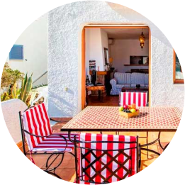 Terraza de hotel en Cabo de Gata